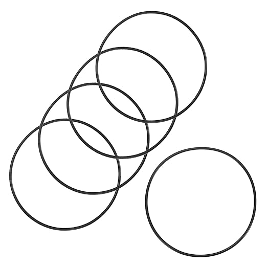 5-Pcak Nitrile Rubber O-Rings, 142mm ID, 150mm OD, 4mm Width, Metric Sealing Washer Gasket for Automotive Machine Plumbing/Faucet/Air or Gas Connections, Resists Oil and Heat
