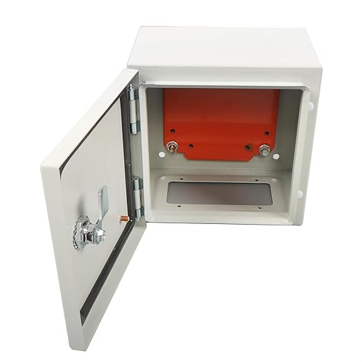 findmall Electrical Box, NEMA 4X Steel, 8 x 8 x 6 Inch, Outdoor and Indoor, Watertightness, IP65, with Mounting Plate