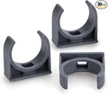 40mm/1.57" (30 PCS) U-Shaped PVC Pipe Clamps (Gray), Hose Hanger Support, High Strength for Home Plumbing, TV Trays, Water Supply, Garden Tubing, PEX, UV Resistant, fit for 1-1/4" PVC Pipe Sch40
