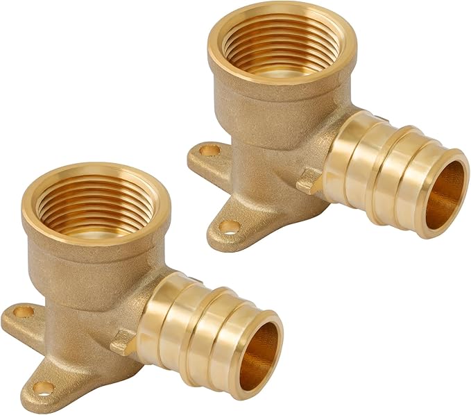 SUNGATOR 2 Pack PEX A Expansion 3/4" x 3/4" Female NPT Drop Ear Elbow, ASTM F1960 ONLY For Pex-A Tubing