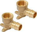 SUNGATOR 2 Pack PEX A Expansion 3/4" x 3/4" Female NPT Drop Ear Elbow, ASTM F1960 ONLY For Pex-A Tubing