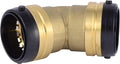 SharkBite 2 Inch 45 Degree Elbow, Push to Connect Brass Plumbing Fitting, PEX Pipe, Copper, CPVC, PE-RT, HDPE, UXL0554