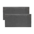 MECCANIXITY 2pcs 3/8"(10mm) x2 x4 Steel Plate, Black Hot Rolled A36 Steel Sheet Plate Base, Square Weldable Metal Discs for Industrial Construction Structural Support