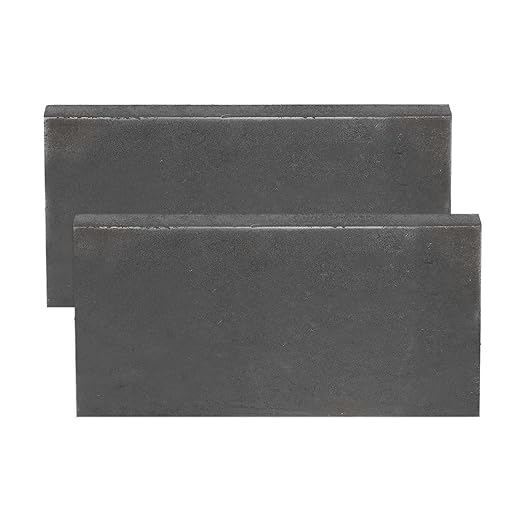 MECCANIXITY 2pcs 3/8"(10mm) x2 x4 Steel Plate, Black Hot Rolled A36 Steel Sheet Plate Base, Square Weldable Metal Discs for Industrial Construction Structural Support