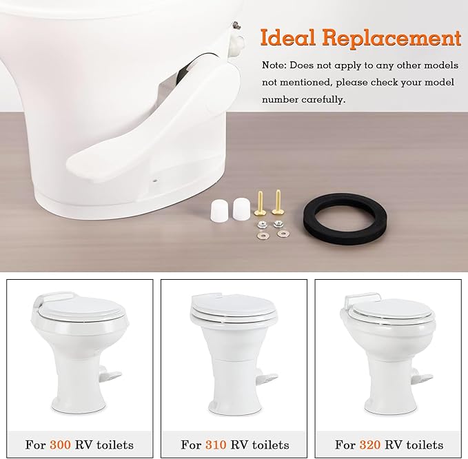 385311652 RV Toilet Seal, RV Toilet Repair Seal Flange Kit for Dometic 300/310/320, RV Toilet Replacement Seal Parts
