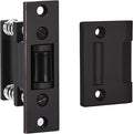 HOMOTEK 1 Pack Commercial Heavy Duty Door Roller Catch, Drive in Ball Catch with Strike Plate Solid Zinc Adjustable Silent Door Latch, Spring Tension Roller,Oil Rubbed Bronze