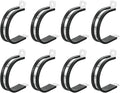 uxcell 1-3/4"(44mm) Cable Clamp, 304 Stainless Steel Rubber Cushioned Insulated Clamp R Shape Metal Clamp Tube Holder for Pipe Hose Wire Cord Installation 8Pcs