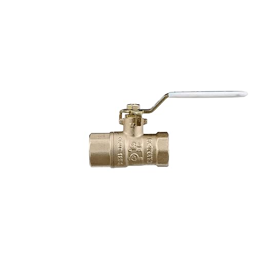 Watts LFFBV-3C-M1 Series 1/2" Lead-Free 2-Piece Full Port Chrome-Plated Brass Ball Valve with Female Threaded End Connections, Copper Silicon Alloy Body, O-Ring Seal, Steel Handle