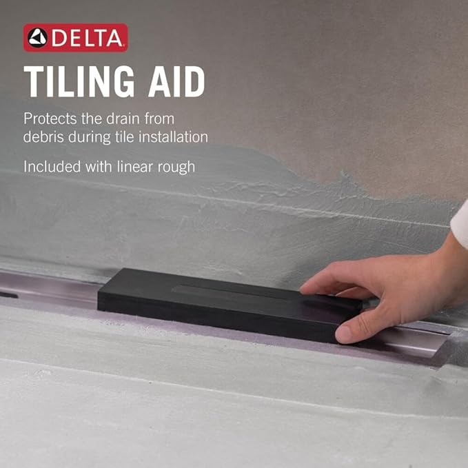 Delta Faucet 36" Reversible Linear Shower Drain Trim in Matte Black