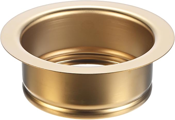 1-Pack Garbage Disposal Sink Flange, Kitchen Sink Replacement Accessories, Garbage Disposal Parts, Universal Flange Fit for 3-1/2 Inch Standard Sink Drain Hole [Gold]