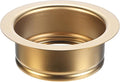 1-Pack Garbage Disposal Sink Flange, Kitchen Sink Replacement Accessories, Garbage Disposal Parts, Universal Flange Fit for 3-1/2 Inch Standard Sink Drain Hole [Gold]
