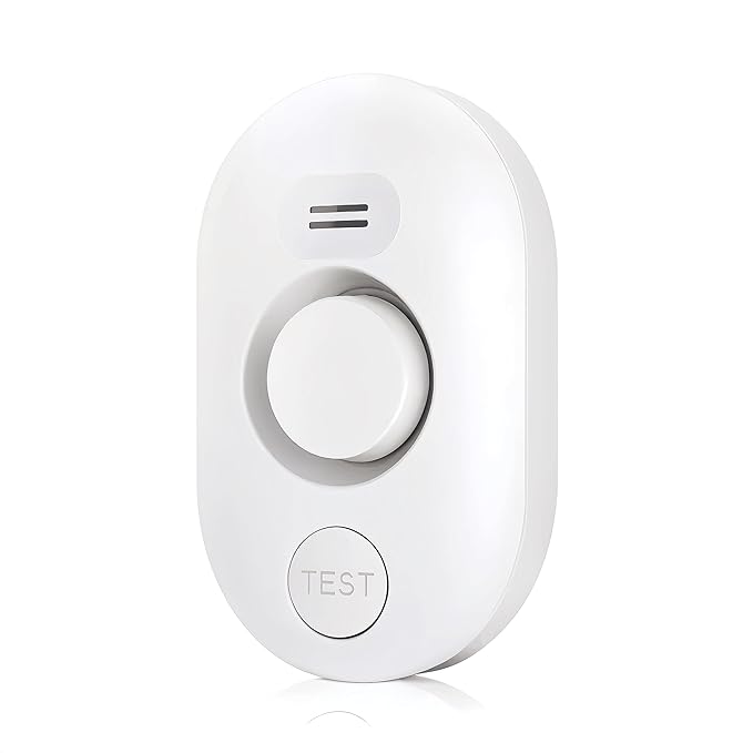 Water Leak Detector Sensor Alarm: Home Water Flooding Monitor Smart Sink Overflow Monitoring Adjustable Wet Moisture Alert Pipe Leakage Drip Detection Warning for Basement Floor