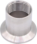 DERNORD Sanitary Female Threaded Pipe Fitting to 1.5 Inch TRI CLAMP (OD 50.5mm Ferrule) (Pipe Size: 1" NPT)