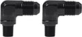 EVIL ENERGY 6AN to 1/8" NPT Male 90 Degree Fitting Adapter Aluminum 2PCS