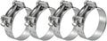 PATIKIL 64-67mm T-Bolt Hose Clamp, 4 Pack Intercooler Pipe Tube Clamps 304 Stainless Steel Radiator Hose Clamp for 2.52"-2.64" Pipe