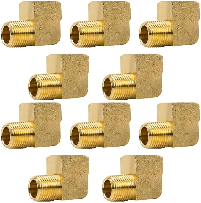 Street Elbow 90 Degree 1/2" Male NPT x 1/2" Female NPT Pipe Connector 10