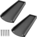 Splash Blocks for Gutters Downspouts, 24" Downspout Extensions for Rain Water Drainage, Thickened Gutter Splash Guard with Fixing Piles(2 Pack, Black)