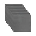 MECCANIXITY 8pcs 1/16"(1.5mm) x2 x2 Steel Plate, Black Hot Rolled A36 Steel Sheet Plate Base, Square Weldable Metal Discs for Industrial Construction Structural Support