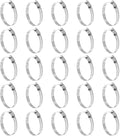 HARFINGTON 25 Pcs Hose Clamp 2-5/16"-3-1/4" (59-82mm) 304 Stainless Steel Adjustable Worm Gear Hose Clamp with Phillips Screw Assortment Kit for Fuel Line Pipe Plumbing Automotive Tube