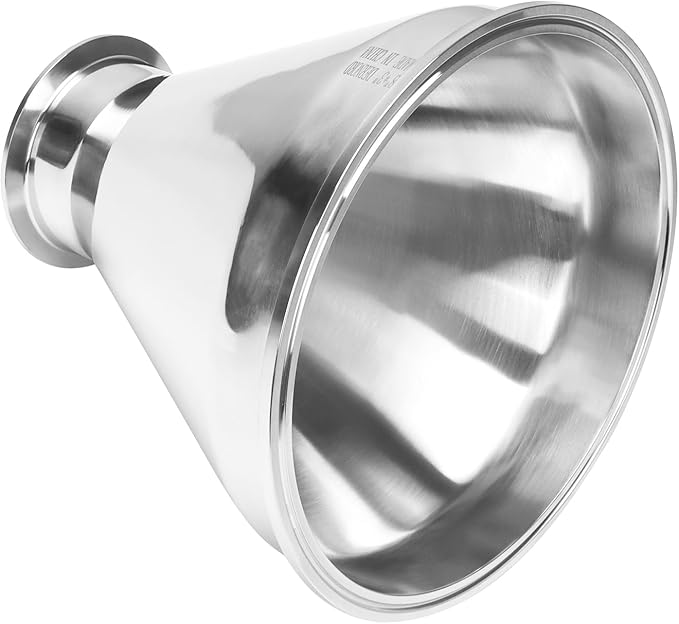 DERNORD Sanitary Fitting Reducer Fitting SUS304 Tri Clamp Ferrule Style 8" Tube OD to 3" Tube OD