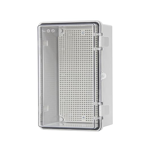 Outdoor Junction Electrical Box ABS Plastic Weatherproof Electrical Enclosure Box Clear(10.2"x6.2"x5.1")