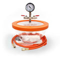 BACOENG 2.8 Quart Vacuum Chamber, Pyrex Glass Degassing Chamber Kit for Resin, Silicone and Epoxies