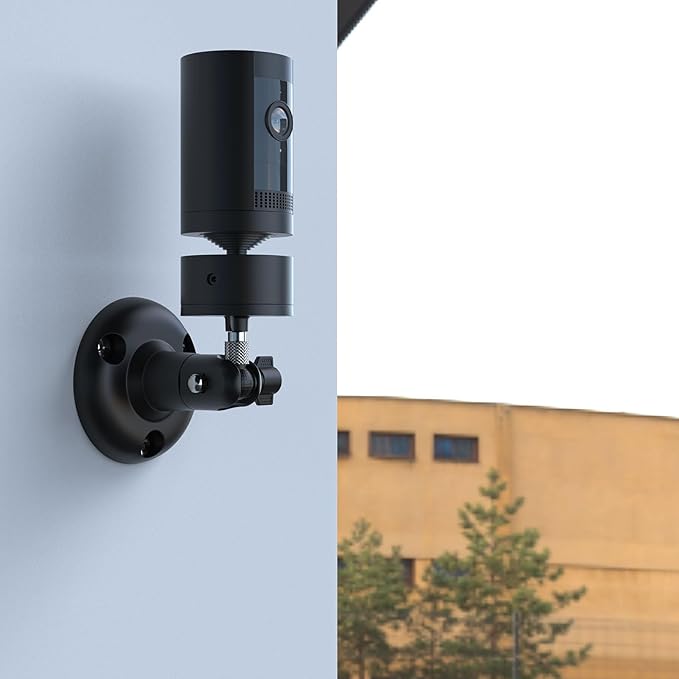 Adjustable Wall Mount Compatible with Pan Tilt Camera (1pack，Black)