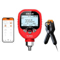 Elitech PT-800Pro Digital Pressure Gauge – High Pressure HVAC Refrigeration Manifold Gauge with Bluetooth, Temperature Clamp, and Leak Detection