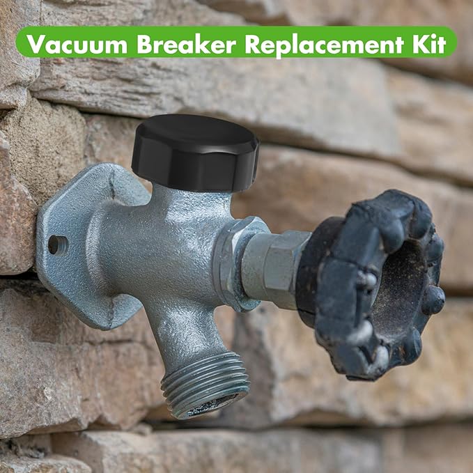 2 Set Vacuum Breaker Kit Replacement Valves Black Replacement Fit Traditional Anti Siphon Frost free Sillcock Valves Vacuum Breaker Outside Faucet Repair Kit