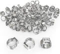GASHER 140Pack 1/2 Inch Pex Cinch Clamp Rings, Stainless Steel PEX Crimp Ring Pex Clamp Tool for PEX Tubing Pipe Fitting Connections