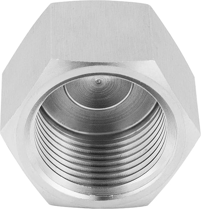 Yoebor 304 Stainless Steel Pipe Fitting Hex Cap Heavy Duty 3/4" NPT Female (Pack of 2)