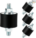 M10 Rubber Studs Shock Absorber Anti-Vibration Isolator Mounts, 40x30mm Rubber Studs Shock Absorber, Cylindrical Vibration Isolators for Diesel Engines, Air Compressors, Vibration Motor 4 Pack