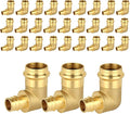 30-Pack HeSun Copper Press Fitting Elbow, 1" PRESS X 3/4" PEX-A F1960 Expansion Elbow, LF Brass