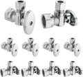 [10 Pieces] Lingmfg Angle Valve Shut Off Valve 1/2" NPT Thread x 3/8" Compression LING-AV38-1/2FNPT-A-10