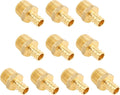 Brass Pipe Fitting 3/4 Male NPT * 3/4 PEX Adapter - Anti-Corrosion, Lead-Free, 5 Year Warranty, Easy Installation - Multiple Certifications for Plumbing Repairs (10 Pack)