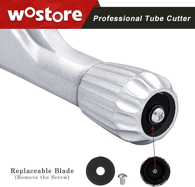 Tubing Cutter 1/4 to 2-5/8 Inch Pipe Copper PVC Aluminum Tube with Replaceable Blade
