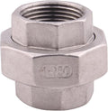 Cast Pipe Fittings Union - 1" NPT Female Fitting Stainless Steel 304, Class 150