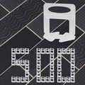 Tile Leveling System Clips 9000pcs DIY Tiles Leveler Spacers, Tile Leveling System for Ceramic Tile and Stone Installation (9000, 1/32)