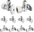 [10 Pieces] Lingmfg Angle Valve Shut Off Valve 5/8" Compression x 3/8" Compression LING-AV38-5/8COMP-A-10