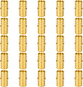 SUNGATOR 25-Pack 3/4" Pex Coupling, No Lead Brass, Pex Fittings 3/4 Inch, NSF, UPC Certified