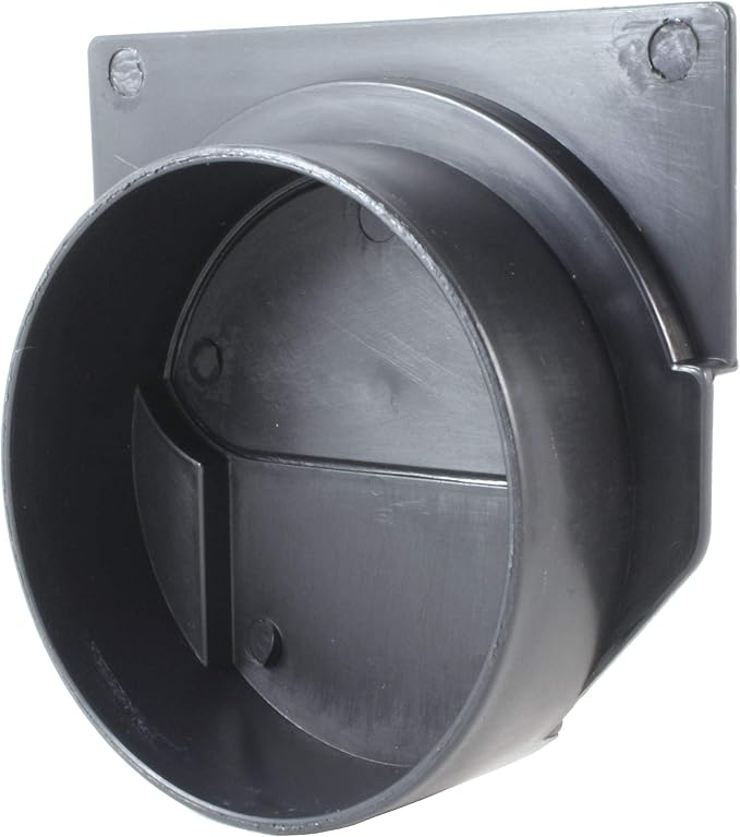 URA WATER - End Outlet Connector for Black Plastic Drain UA-100 Series