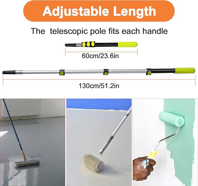 Self-Levelling Cement Tool Kit, Epoxy Floor kit, Spike Roller for Self Leveling, Paint Roller, Epoxy Shoes Spikes, Concrete Tools, Epoxy Roller, Floor Leveling Tools (Advanced)