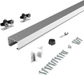 JUBEST 7FT Commercial Grade Pocket Door Hardware and Track Set, Sliding Door Hardware 80.7", Durable and Smoothly, Easy to Install