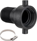 EASTRANS Poly Female Hose Fitting with Nut, 2 inch Polypropylene Pin Lug Hose Shank Coupling with 1 Clamp