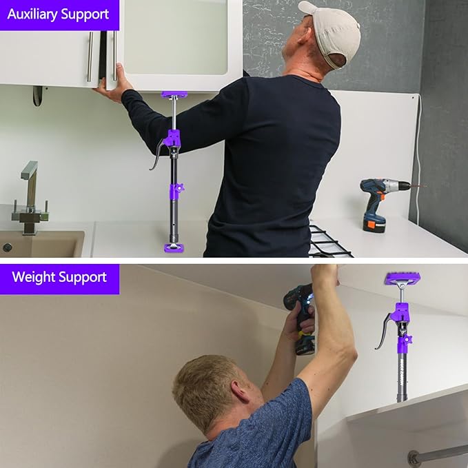 Quality Steel Cabinet Jacks for Installing Cabinets, 3rd Hand Support System 200LB, Adjustable Support Pole Jack 15.8-23.6 in, Perfect for Cabinet Lift Installation Tools, Quick Support Rod, 1-Pack