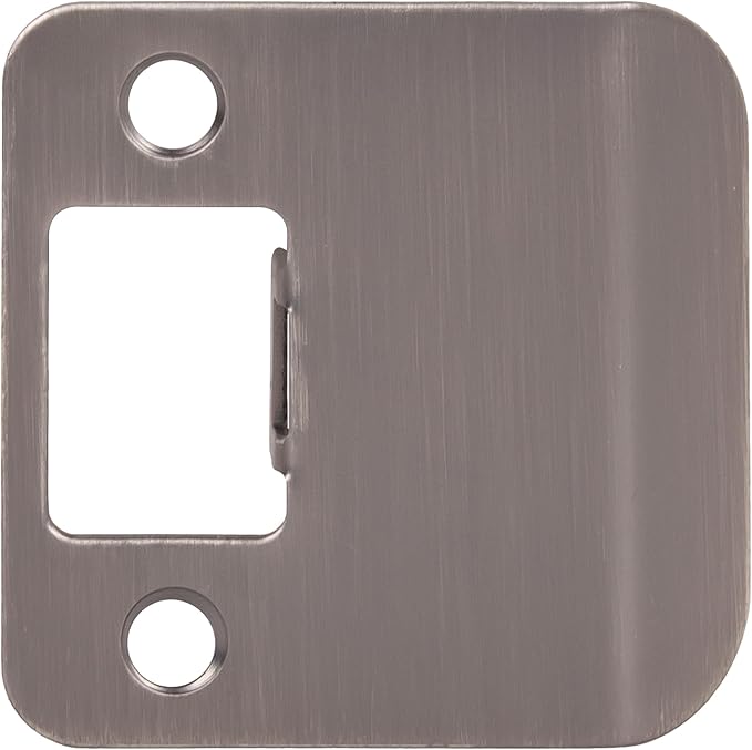 Round Corner Extended Lip Strike, 2-1/4" x 1-3/4", (2-1/4" Overall Length), Antique Nickel by Stone Harbor Hardware