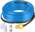 120V Heat Tape with Thermostat for Pipe Freeze Protection, 30 Feet Heat Trace for Water Pipes, 5 W/Ft, Electric Self-regulating Pipe Heating Tape for Metal And Plastic Pipes SnulyHeet