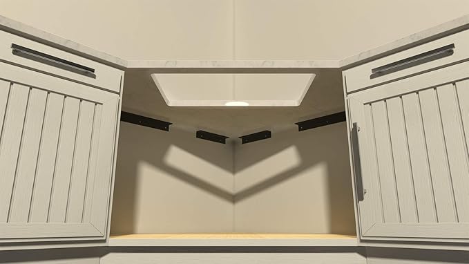 The Original Wall Cleat – Heavy Duty Support Bracket Dishwashers Sink Support Bracket Securing Countertops. – Invisible Wall Mounting Hardware for Secure,Flush Installations.(12 Inches) Aluminum