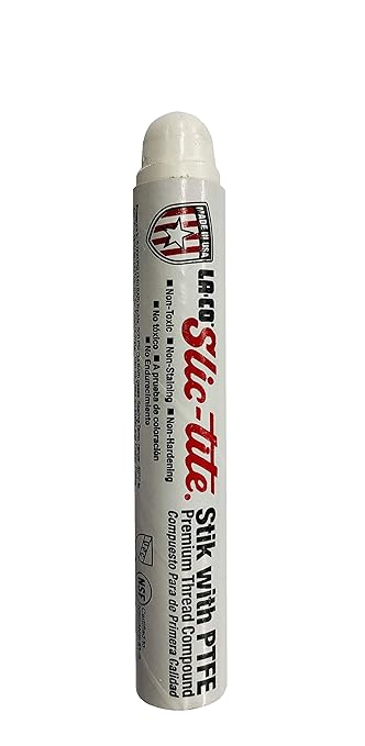 LA-CO 41600 Slic-Tite Thread Sealant Stik with PTFE, 1-1/4 oz. Stick