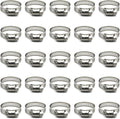25 Pack Stainless Steel Hose Clamps, 3/4 inch to 1-1/8 inch Worm Gear Metal Hose Clamps for Pipe, Dryer Repair, Tubing and Fuel Line